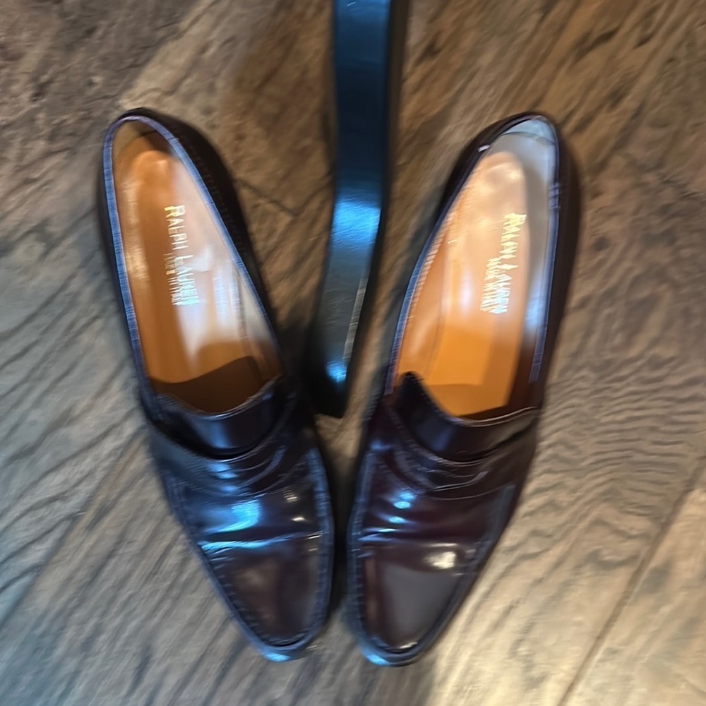 Ralph Lauren shoes penny loafers heel 3in” Brown